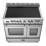 Verona VPFSEE365DSS 36 inch Prestige Series Freestanding Double Oven Electric Range with 5 Elements, 3.5 cu. ft. Total Oven Capacity, European Convection (Stainless Steel)