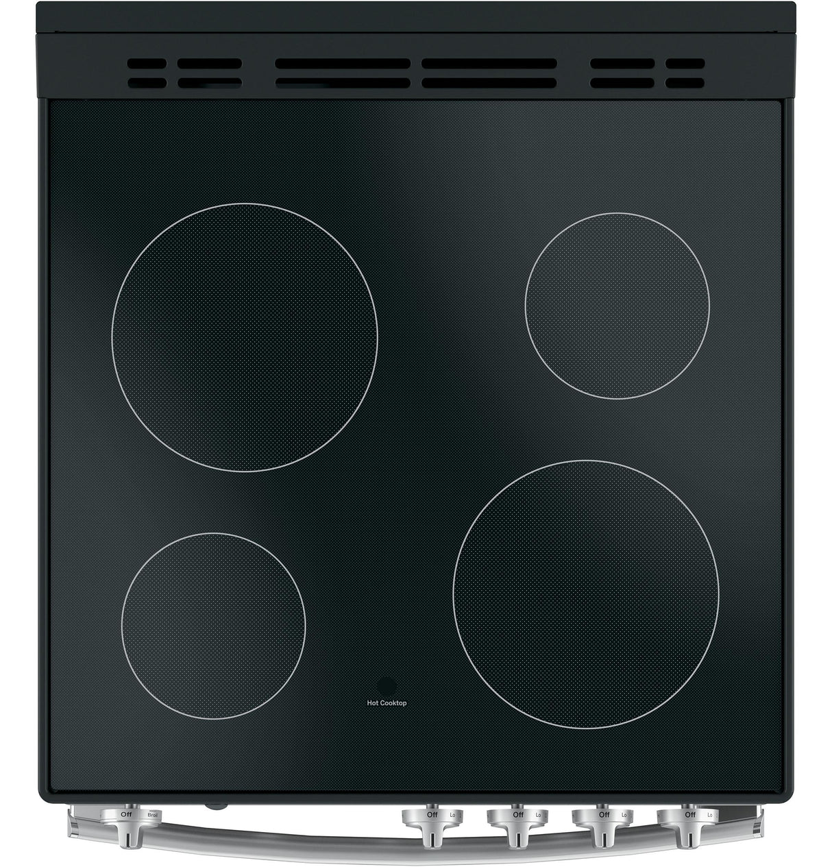 GE® ENERGY STAR® 24" Free-Standing/Slide-in Front Control Range with Steam Clean and Large Window