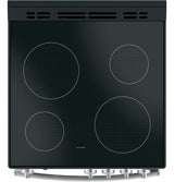 GE® ENERGY STAR® 24" Free-Standing/Slide-in Front Control Range with Steam Clean and Large Window