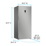 Avanti MaxxSpace Insulation™ Technology Garage-Ready Frost-Free Convertible Upright Freezer, 21 cu. ft., ENERGY STAR, Stainless Steel Look (AV210VFLJM0SS)