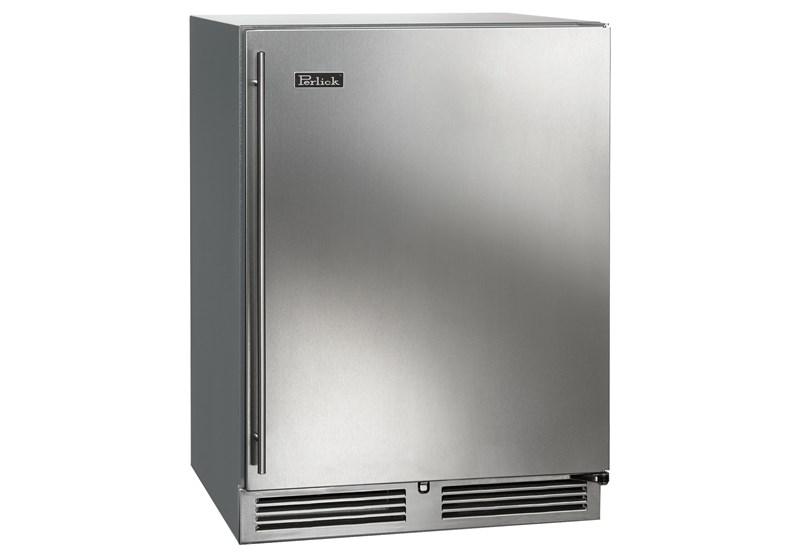 24" C-Series Outdoor Refrigerator with fully integrated panel-ready solid door, hinge left, with lock