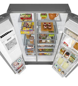 27 cu. ft. Side-by-Side Refrigerator with a 10-year limited parts compressor warranty