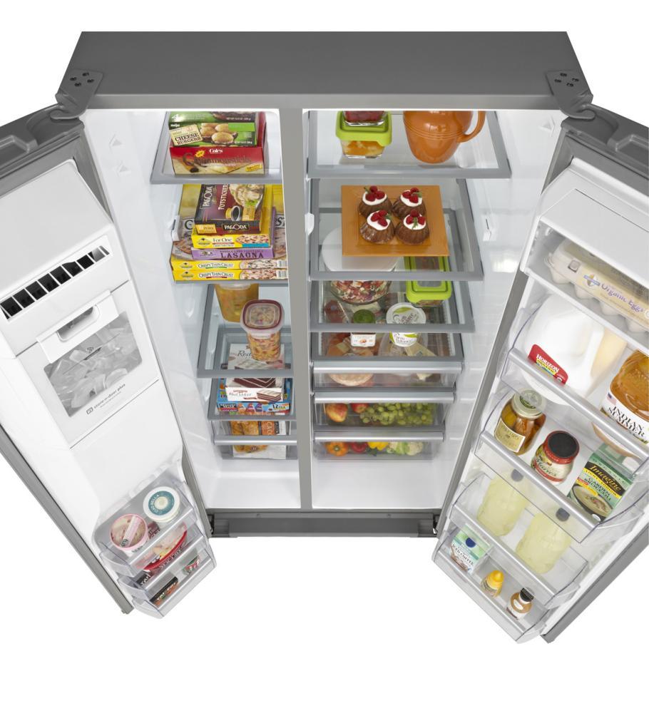 27 cu. ft. Side-by-Side Refrigerator with a 10-year limited parts compressor warranty