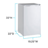 Avanti 4.4 Cu. Ft. Compact Refrigerator - White