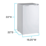 Avanti 4.4 Cu. Ft. Compact Refrigerator - White