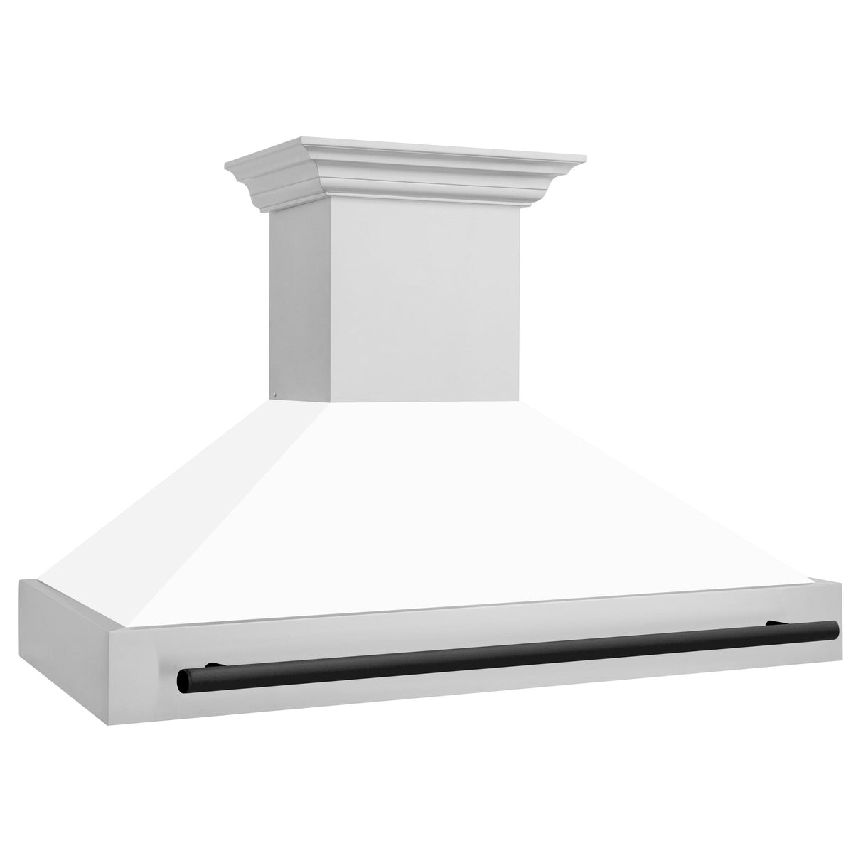 ZLINE 48 in. Autograph Edition Stainless Steel Range Hood with White Matte Shell and Handle (8654STZ-WM48) [Color: Matte Black]