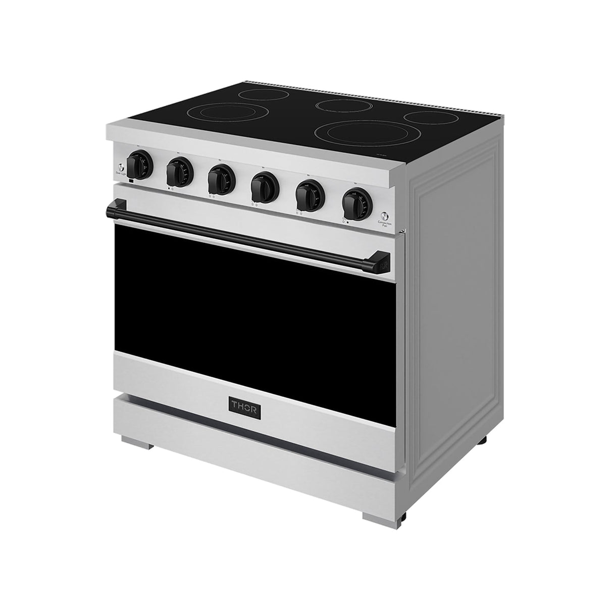 36 Inch Professional Electric Range In Stainless Steel/black  Gordon Ramsay Series