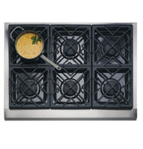 GE Monogram® 36" Dual-Fuel Professional Range with 6 Burners (Liquid Propane)
