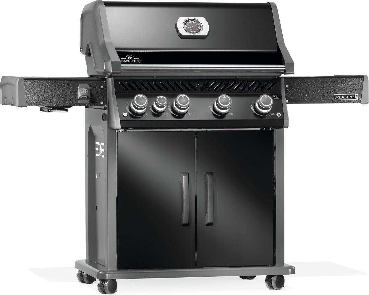 Rogue PRO 525 SIB with Infrared Side Burner , Natural Gas, Black