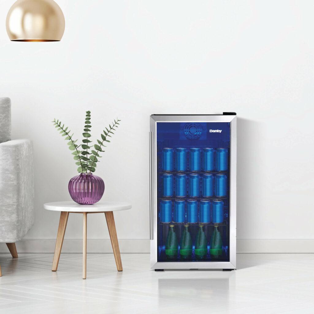 Danby 3.1 cu. ft. Free-Standing Beverage Center in Stainless Steel