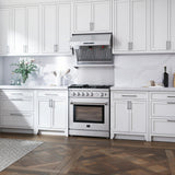 Forno Savona 30-Inch Wall Mount Range Hood, Baffle Filters, Backsplash Included