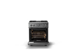 30"W. Sealed Burner Gas Range (Finish: Stainless Steel, Trim: Polished Chrome, Fuel: Natural Gas)
