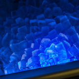 15" Clear Ice Machine with Tri-Color Illuminice Lighting - Stainless Steel Framed Glass Door, Left Hinge, Professional Handle