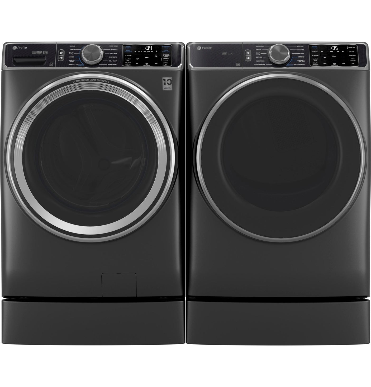 GE Profile™ 5.5 cu. ft. Capacity Smart Front Load ENERGY STAR® Steam Washer with UltraFresh Vent System+ and Smart Wash & Smart Rinse