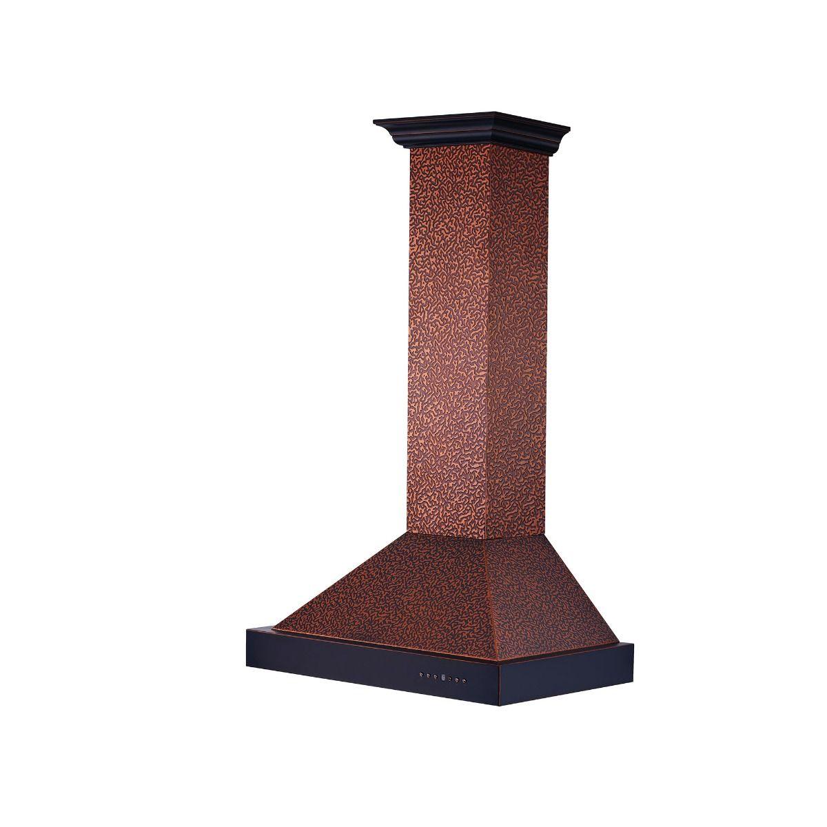 ZLINE 48" Designer Series Embossed Copper Finish Wall Range Hood (KB2-EBXXX-48)