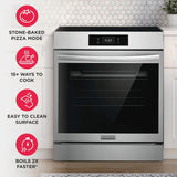 30" Front Control Induction Range with Stone-Baked Pizza