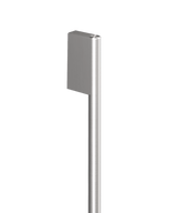 Contemporary Round Silver Handle for Integrated Refrigerator Freezer, 24"