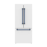 30 Inch French Door Counter Depth Refrigerator With Ice Maker - White/blue  Gordon Ramsay Series