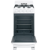 Hotpoint® 20" Front-Control Free-Standing Gas Range with Sealed Burners
