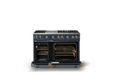 48"W. Sealed Burner Gas Range (Burner: 6g, Finish: Squall, Trim: Brushed Brass, Fuel: Natural Gas)