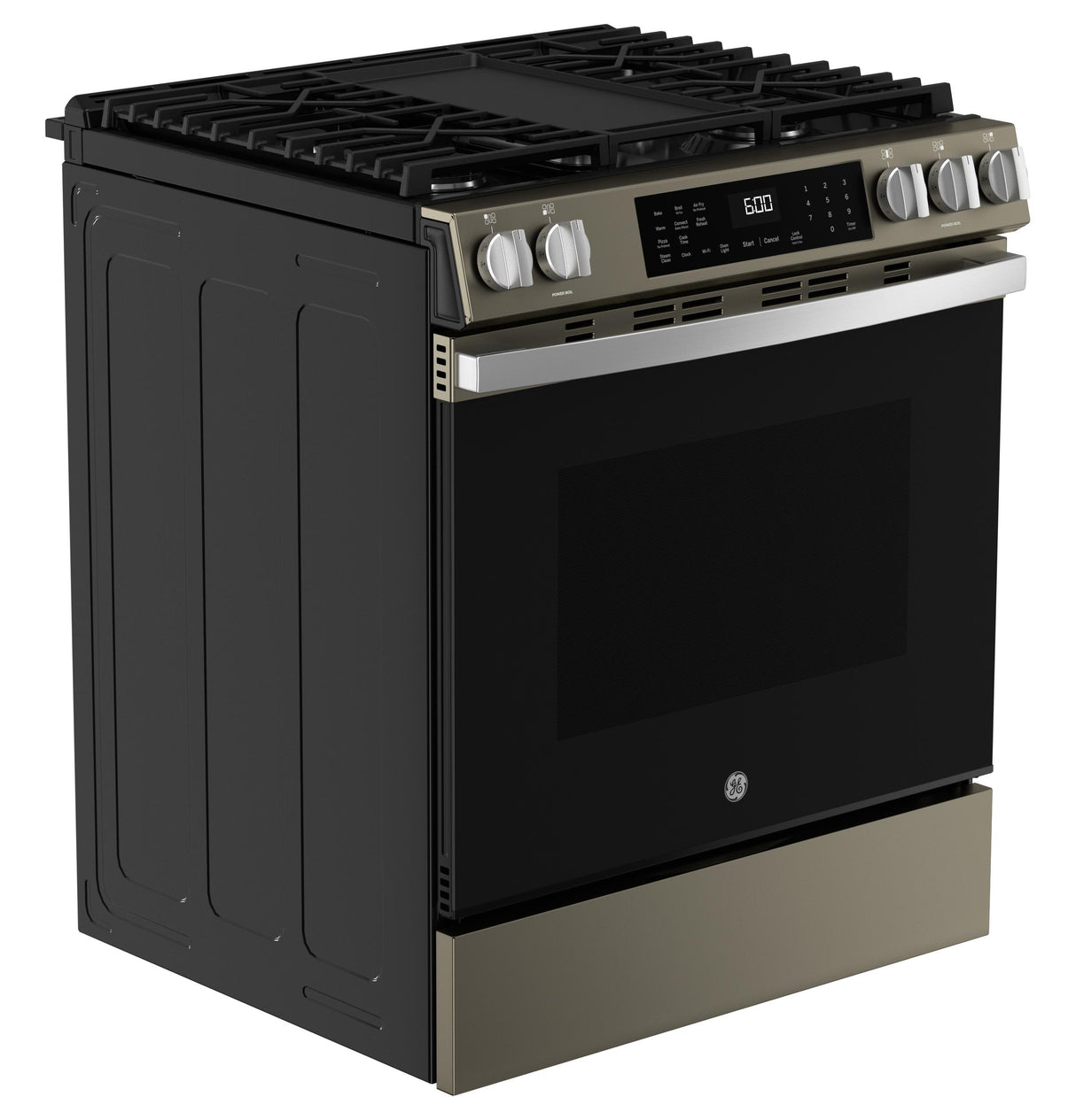 GE® 30" Slide-In Front-Control Convection Gas Range with No Preheat Air Fry and EasyWash™ Oven Tray