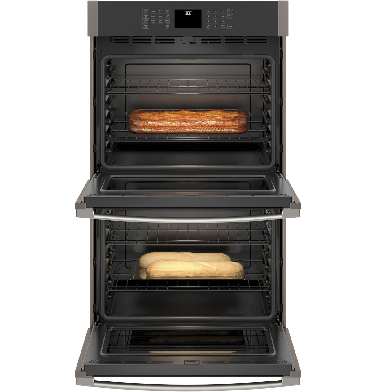 GE® 30" Smart Built-In Self-Clean Double Wall Oven with Never-Scrub Racks