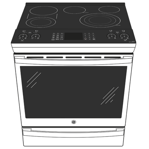 GE Profile™ 30" Smart Slide-In Electric Convection Fingerprint Resistant Range with No Preheat Air Fry