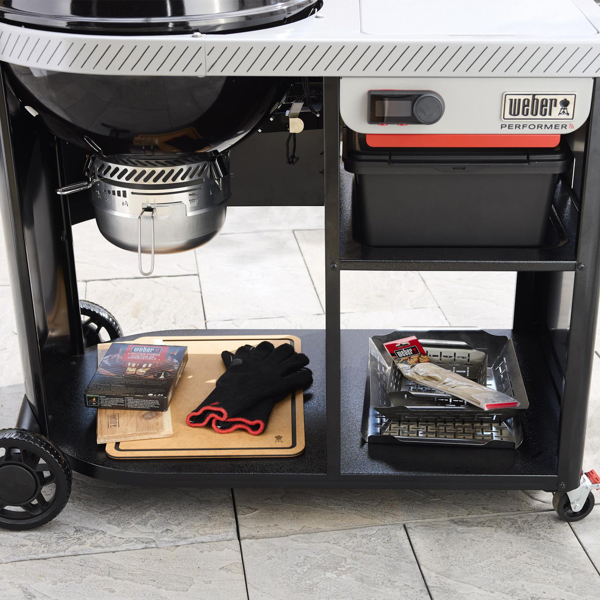22 Performer™ Premium Smart Charcoal Grill - Black