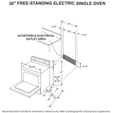 GE® 30" Free-Standing Electric Convection Range with No Preheat Air Fry