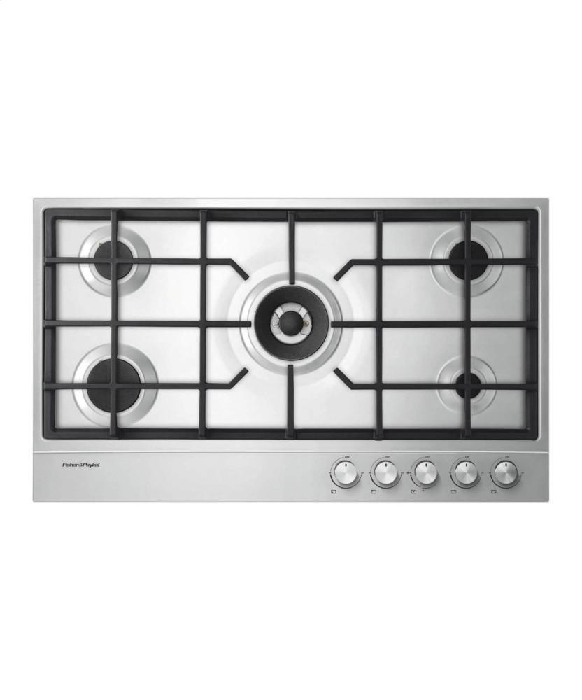 Gas on Steel Cooktop 36" 5 Burner (LPG)