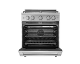 Gas Pro Range, Silver Stainless Steel, Natural Gas