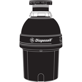 GE DISPOSALL® 1/2 HP Continuous Feed Garbage Disposer Corded