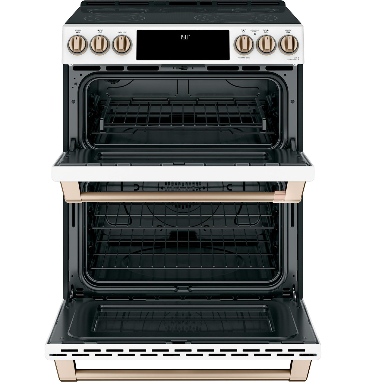 Café™ 30" Smart Slide-In, Front-Control, Radiant and Convection Double-Oven Range