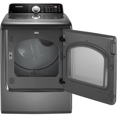 7.3 cu. ft. King-size Capacity Gas Front Load Dryer (Stainless Platinum)