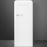 Approx 24" 50'S Style Refrigerator with ice compartment, White, Right hand hinge