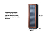 24" Wide Dual Zone Wine Cellar (panel Not Included)