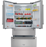 36 Inch Professional French Door Refrigerator In Stainless Steel, Counter Depth