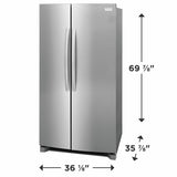 26 Cu. Ft. 36" Standard Depth Side by Side Refrigerator