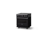 30"W. Induction Range (Finish: Onyx, Trim: Polished Chrome)