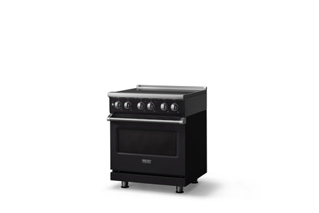 30"W. Induction Range (Finish: Onyx, Trim: Polished Chrome)