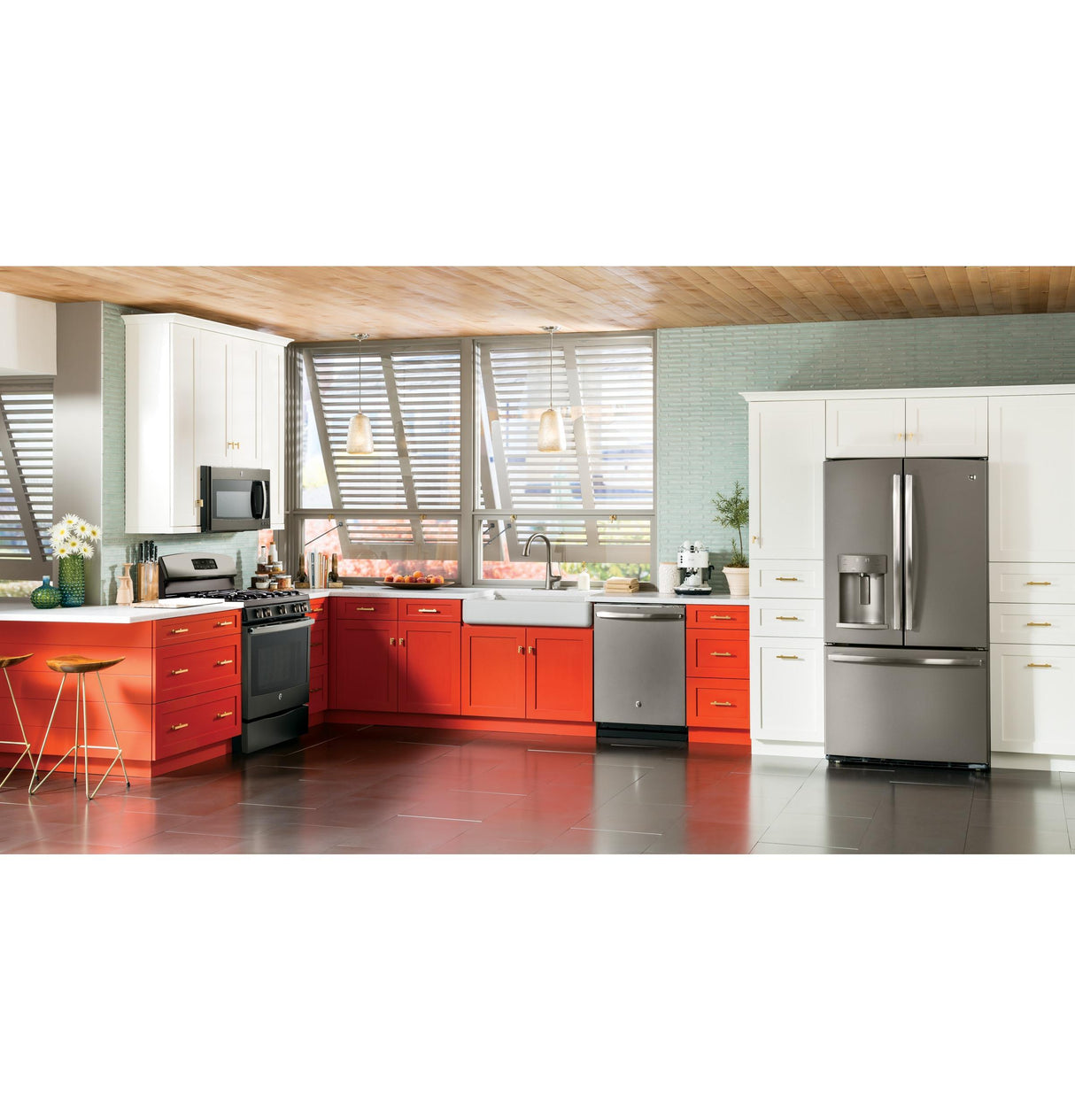 GE® Stainless Steel Interior Dishwasher with Hidden Controls