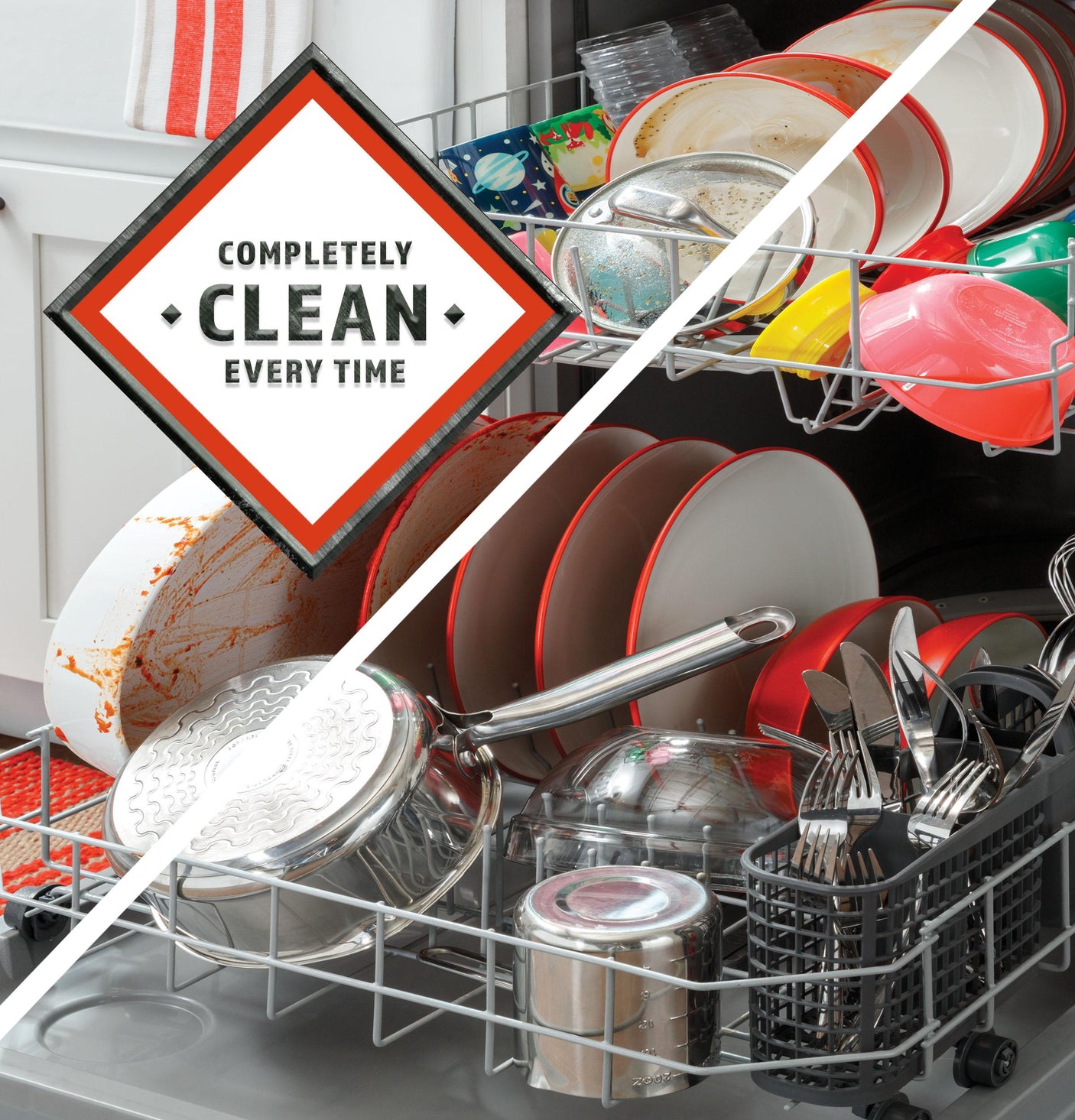 Hotpoint® One Button Dishwasher with Plastic Interior