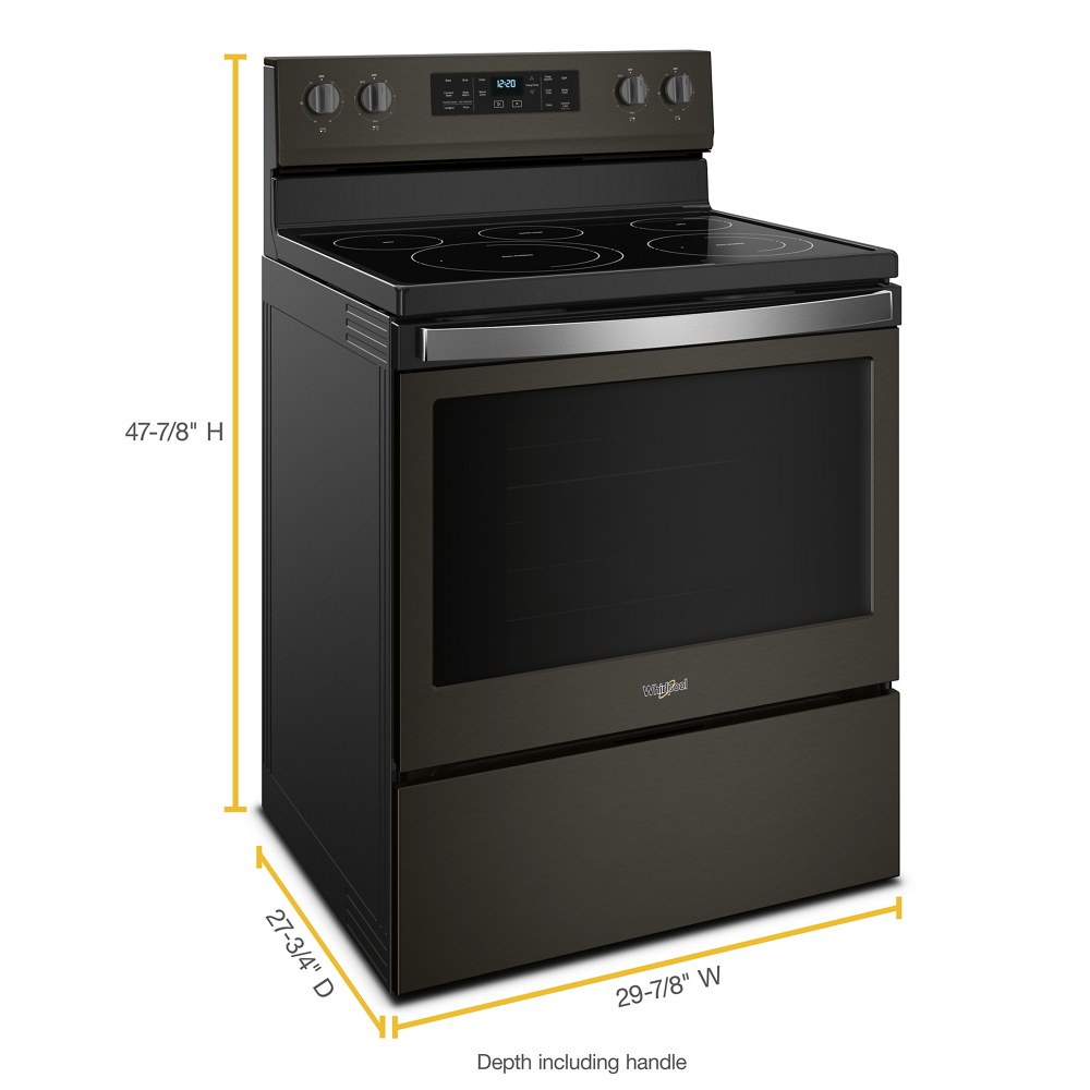 5.3 cu. ft. Whirlpool® electric range with Frozen Bake™ technology