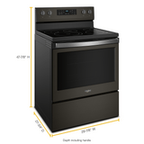 5.3 cu. ft. Whirlpool® electric range with Frozen Bake™ technology