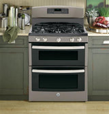 GE® 30" Free-Standing Gas Double Oven Range