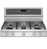GE Profile™ Series 30" Free-Standing Gas Double Oven Convection Range
