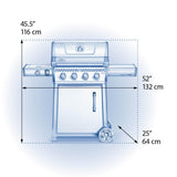 Freestyle? 425 SB with Range Side Burner , Propane, Graphite Grey