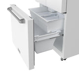 30 Inch Collection French Door Counter Depth Refrigerator With Ice Maker - White  Gordon Ramsay Series