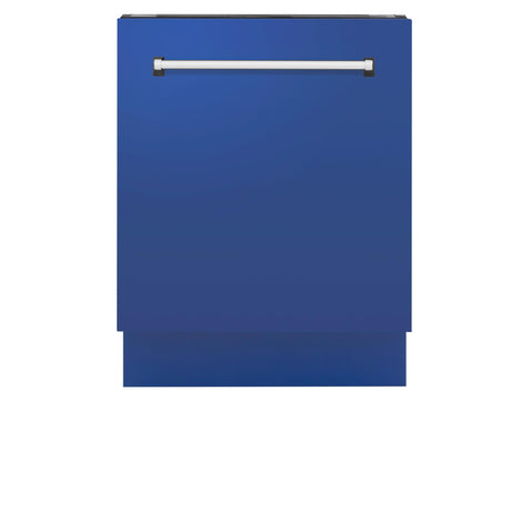 ZLINE 24" Tallac Series 3rd Rack Dishwasher with Traditional Handle, 51dBa (DWV-24) [Color: Blue Matte]
