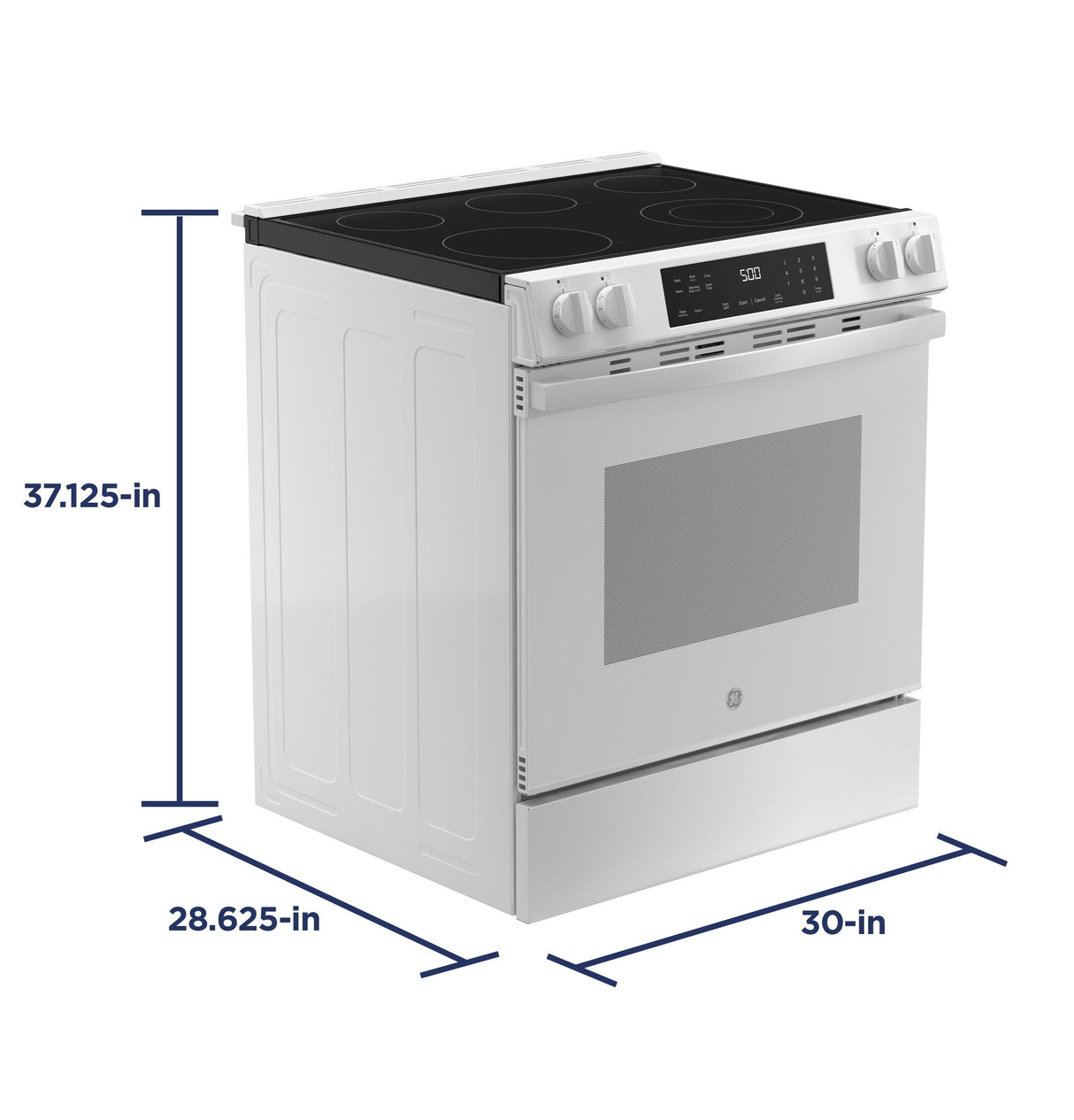 GE® ENERGY STAR® 30" Slide-In Electric Range with Crisp Mode
